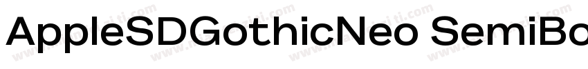 AppleSDGothicNeo SemiBold字体转换